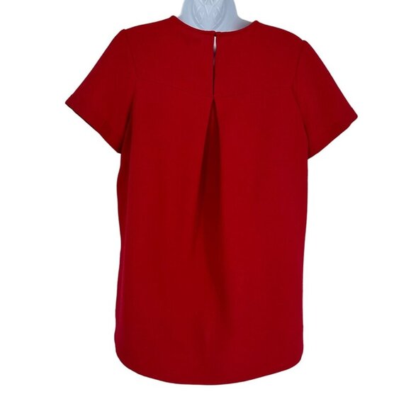 Madewell Short Sleeve Round Neck Textured Blouse Size S - Picture 4 of 8